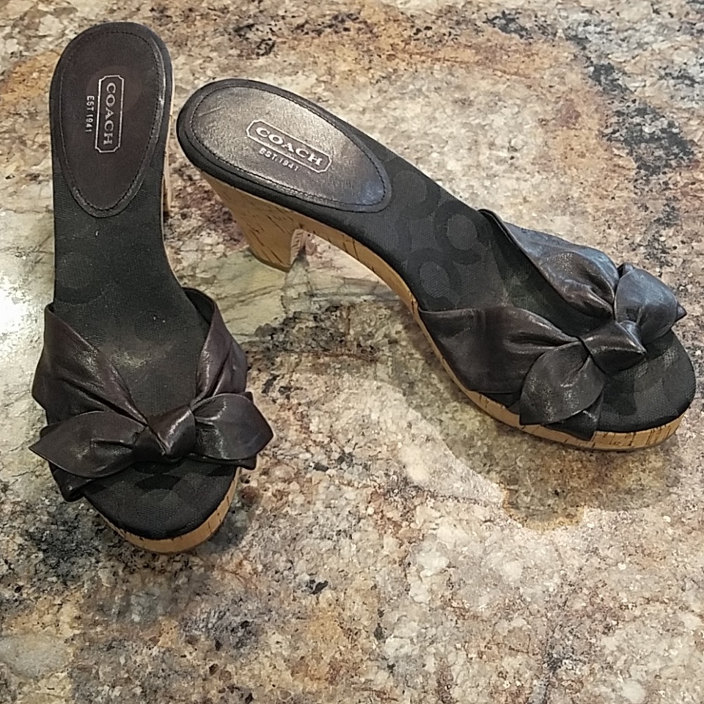 Black coach shoes 8